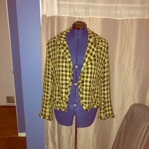 Women Green and Black Jacket